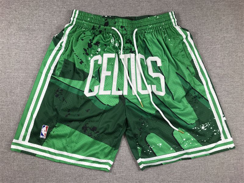 2025 Men NBA Boston Celtics Shorts Green style 3->boston celtics->NBA Jersey